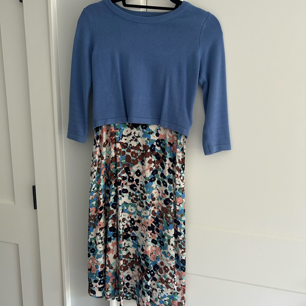 Seraphine Blue Knit Top